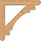 Ekena Millwork Merced Craftsman Smooth Bracket w/ Offset Brace, Western Red Cedar, 7 1/2"W x 48"D x 48"H BKT0806X48X48MRC04SWR - alternate 2
